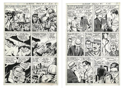 Comic book page with black and white illustrations and text bubbles.