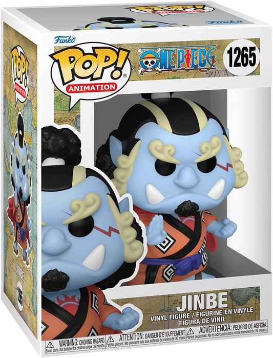 Funko Pop! Animation packaging featuring a vinyl figure of Jinbe from One Piece