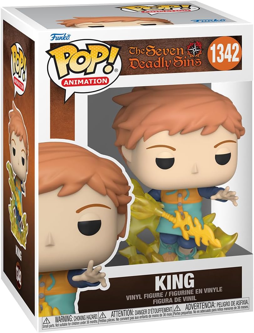 Funko Pop! vinyl figure packaging for King from The Seven Deadly Sins with box and figure.