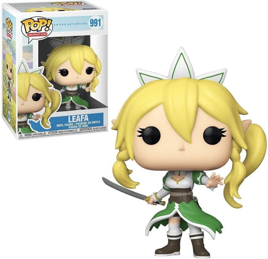 Funko Pop! vinyl figure of a character with blonde hair and green outfit, next to its packaging.