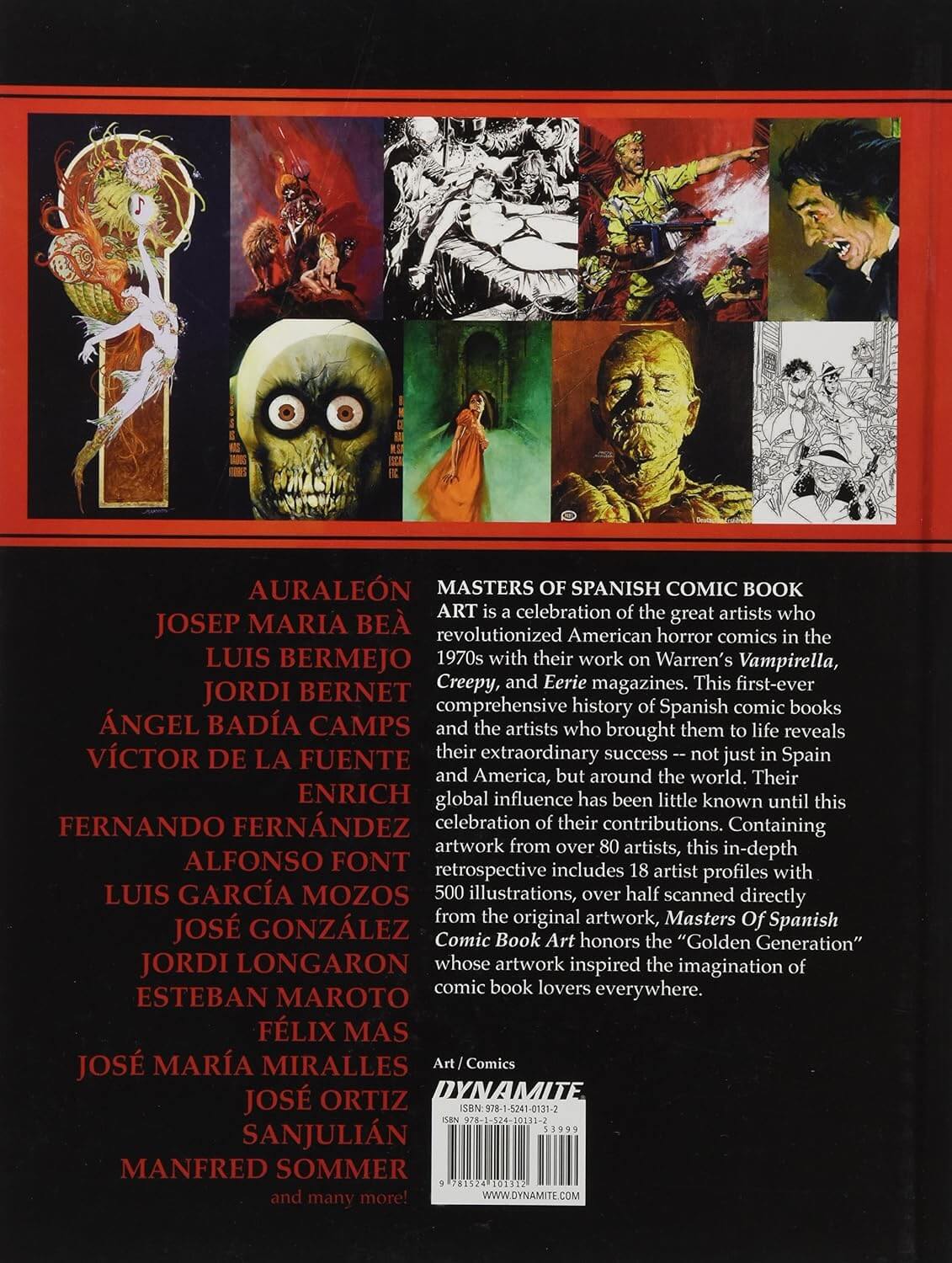 Masters of Spanish Comic Book Art Hardcover Book