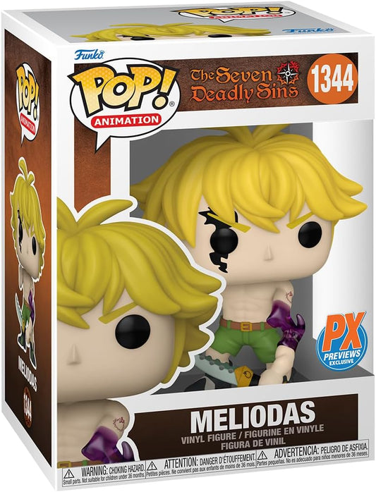 Funko Pop! vinyl figure packaging with Meliodas from The Seven Deadly Sins