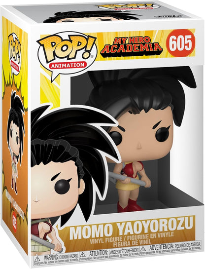 Funko Pop! vinyl figure packaging of Momo Yaoyorozu from My Hero Academia