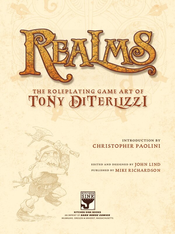 Realms: The Roleplaying Art of Tony DiTerlizzi – Fantasy Art Book