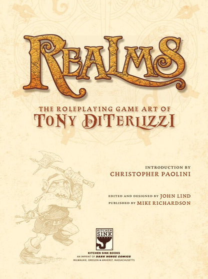 Realms: The Roleplaying Art of Tony DiTerlizzi – Fantasy Art Book