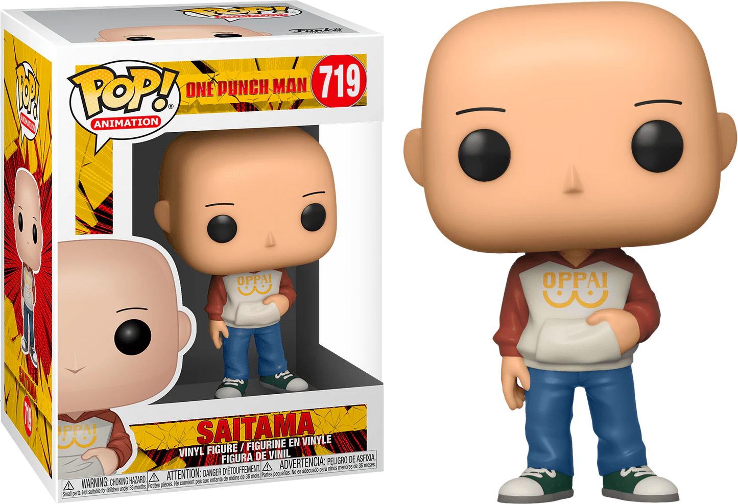 Funko Pop! vinyl figure of Saitama from One Punch Man with packaging