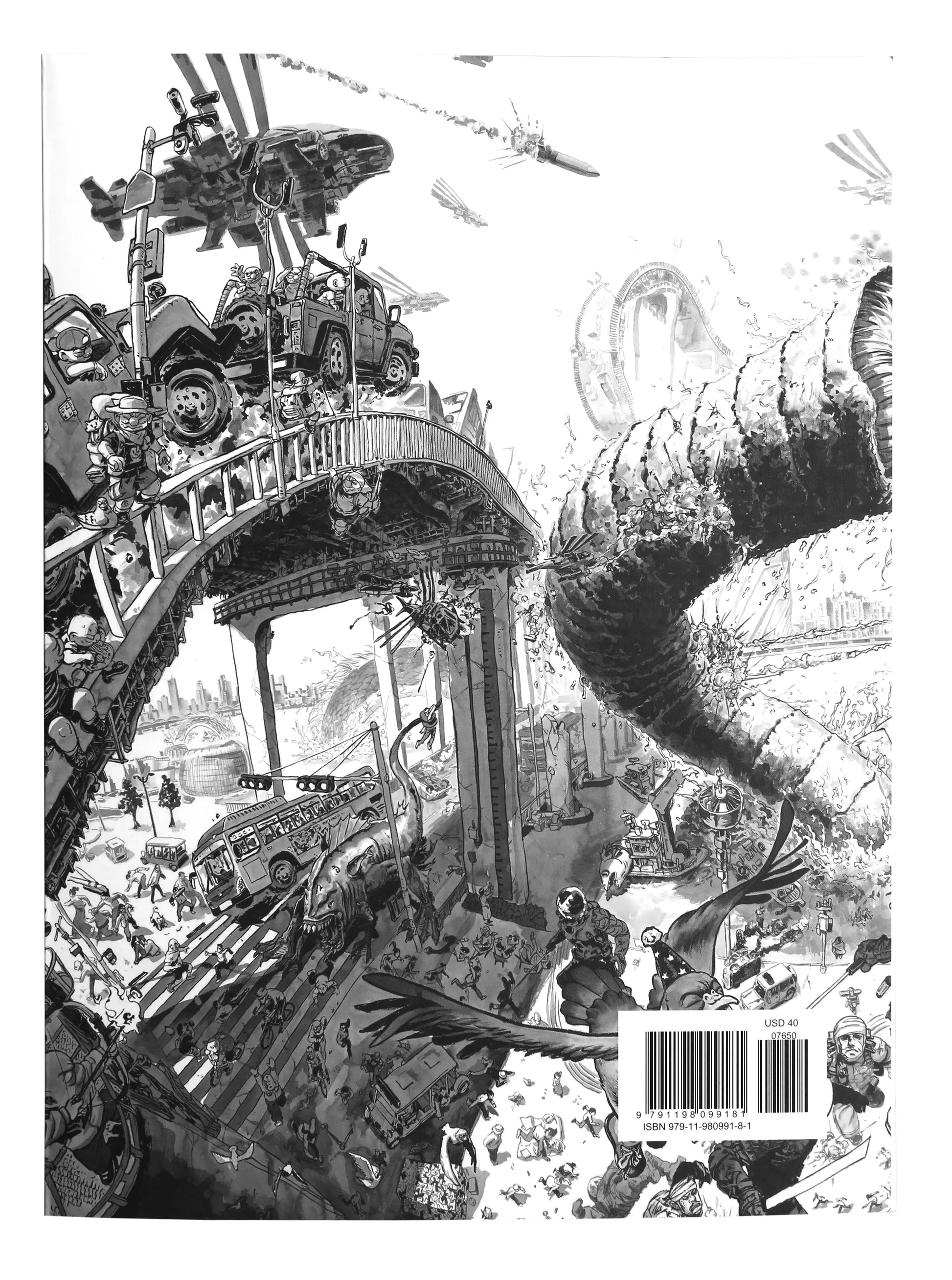 Back cover view of Space Drawing 2: Perspective showing detailed artwork and publication details.