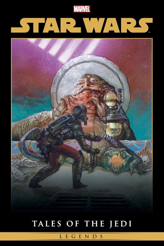 Marvel Star Wars omnibus cover featuring a character with a hutt family member in a futuristic setting