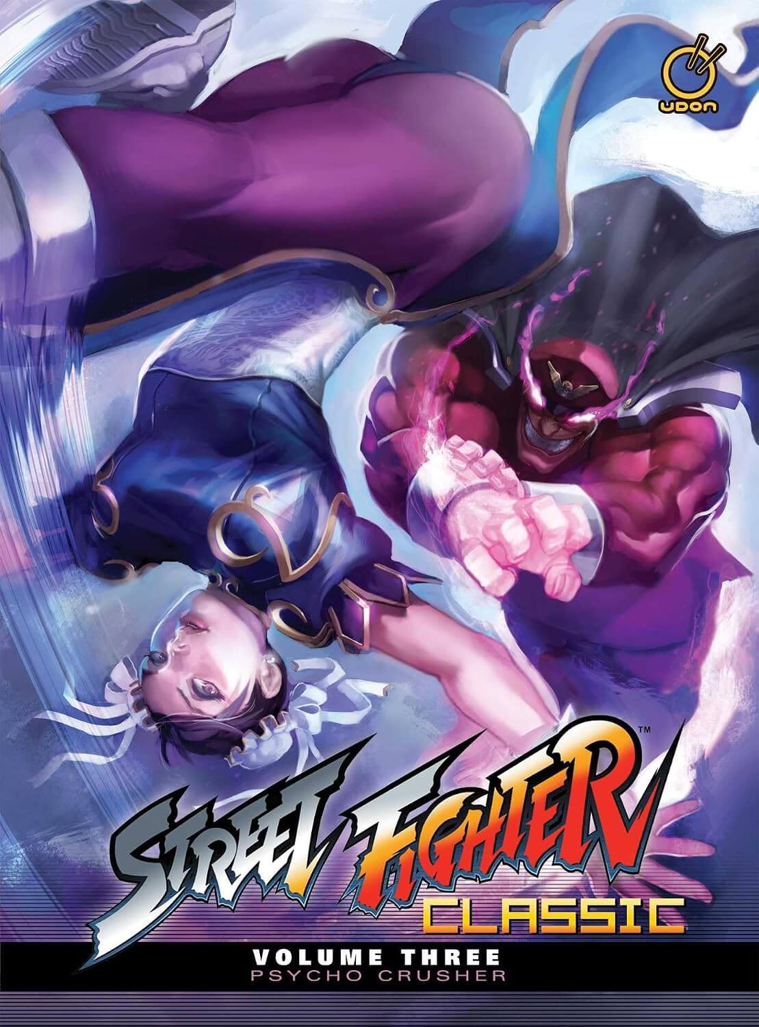 Cover of 'Street Fighter Classic Volume Three: Psycho Crusher' with characters from the game.