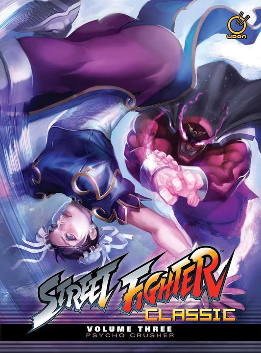 Cover of 'Street Fighter Classic Volume Three: Psycho Crusher' with characters from the game.