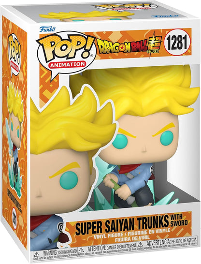 Funko Pop! Dragon Ball Z Super Saiyan Trunks with Sword vinyl figure in packaging
