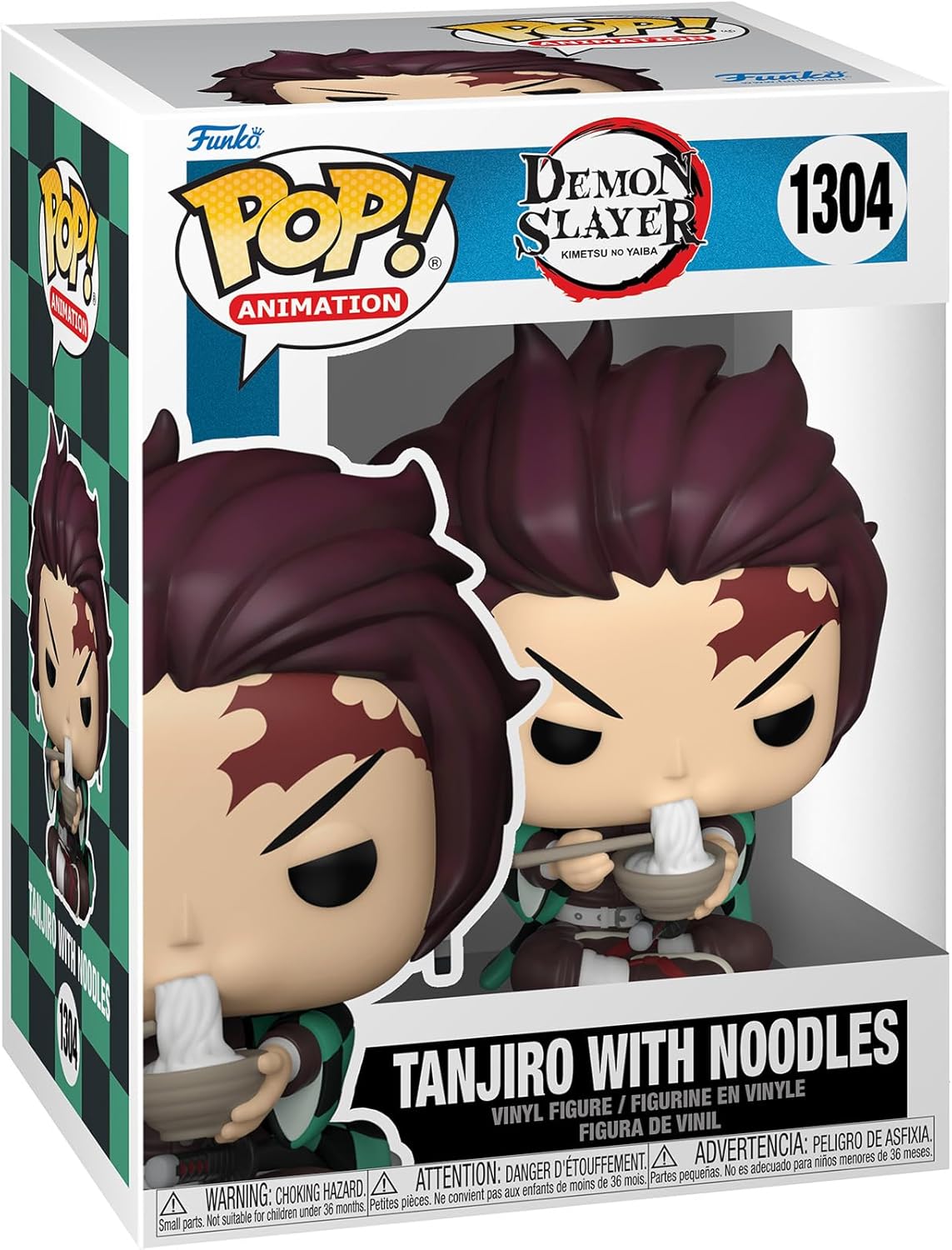 Funko Pop! vinyl figure packaging of Tanjiro with Noodles from Demon Slayer