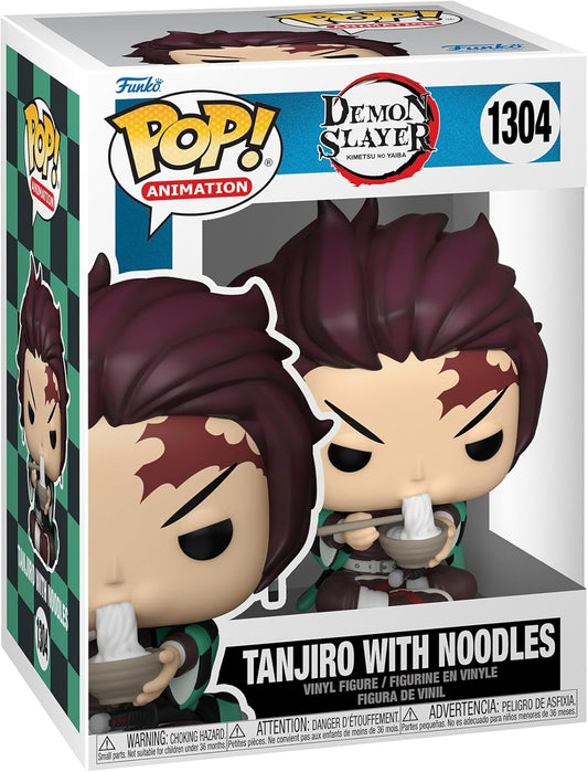 Funko Pop! vinyl figure packaging of Tanjiro with Noodles from Demon Slayer