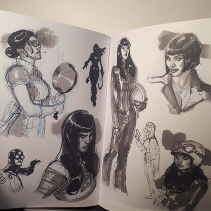 Terry Dodson Bombshells 6 Sketchbook Signed Black Cat Marvel DC Comics Art Book