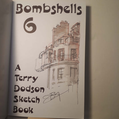 Terry Dodson Bombshells 6 Sketchbook Signed Black Cat Marvel DC Comics Art Book