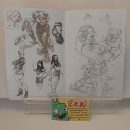 Terry Dodson Bombshells 7 Sketchbook Signed Flesk Marvel DC Comics Art Book