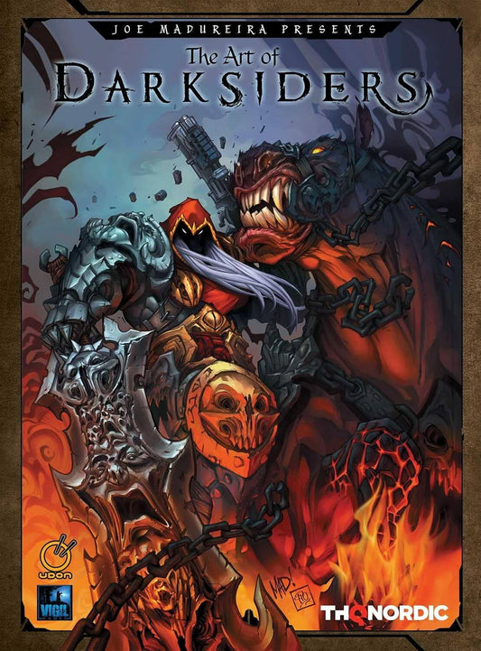 The Art of Darksiders Joe Madureira hardcover video game art book cover featuring War and Ruin by UDON Entertainment