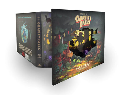 Book cover of 'The Art of Gravity Falls' by Alex Hirsch on a white background