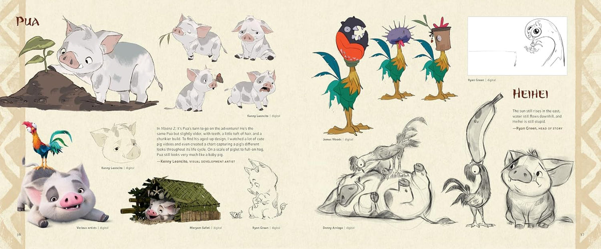 The Art of Moana 2: Hardcover Art Book