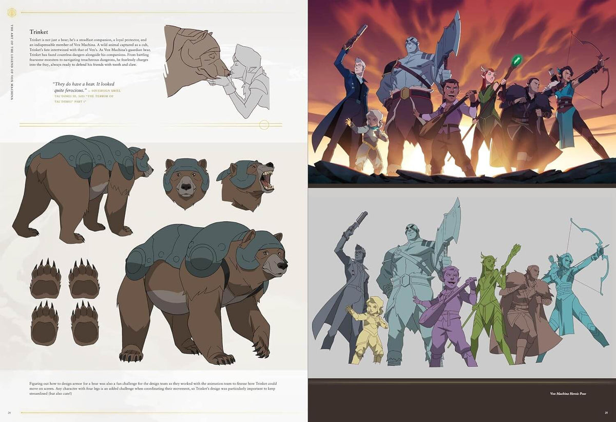 The Art of The Legend of Vox Machina: Hardcover Art Book