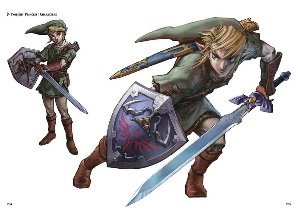 Two characters in fantasy attire with weapons and armor on a white background