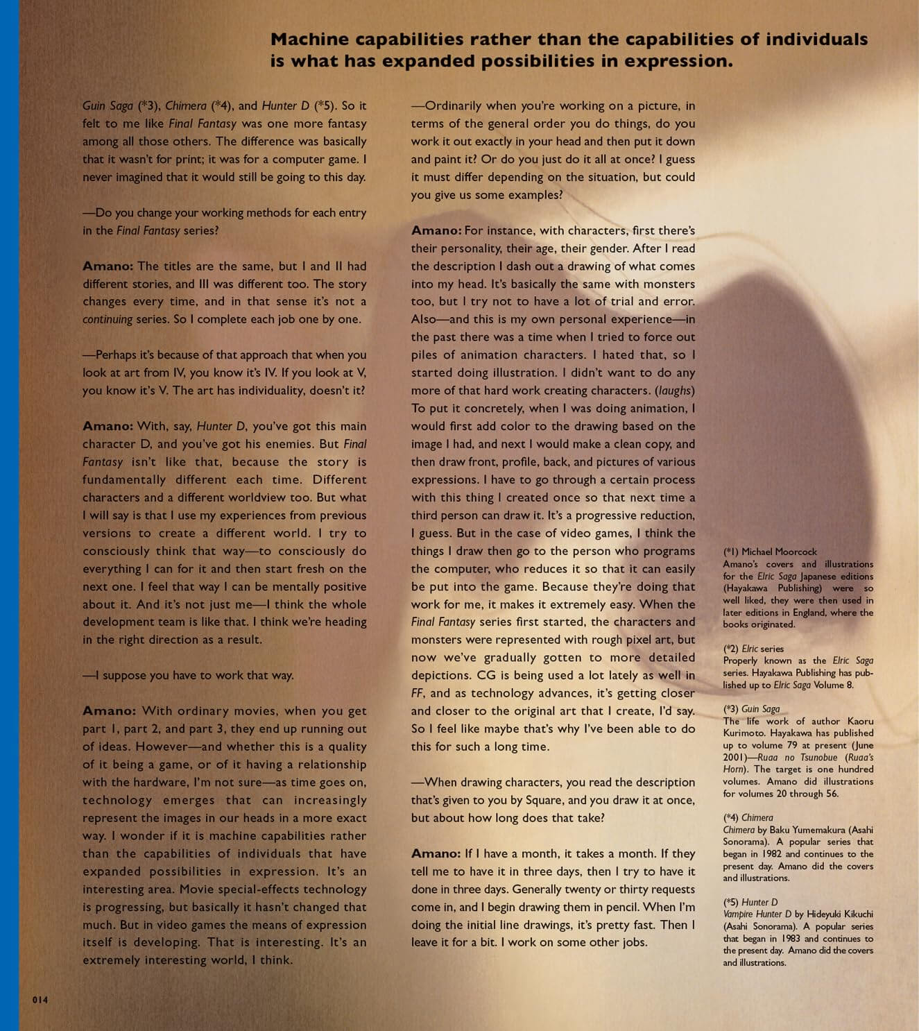 Text on a book page with a blue border