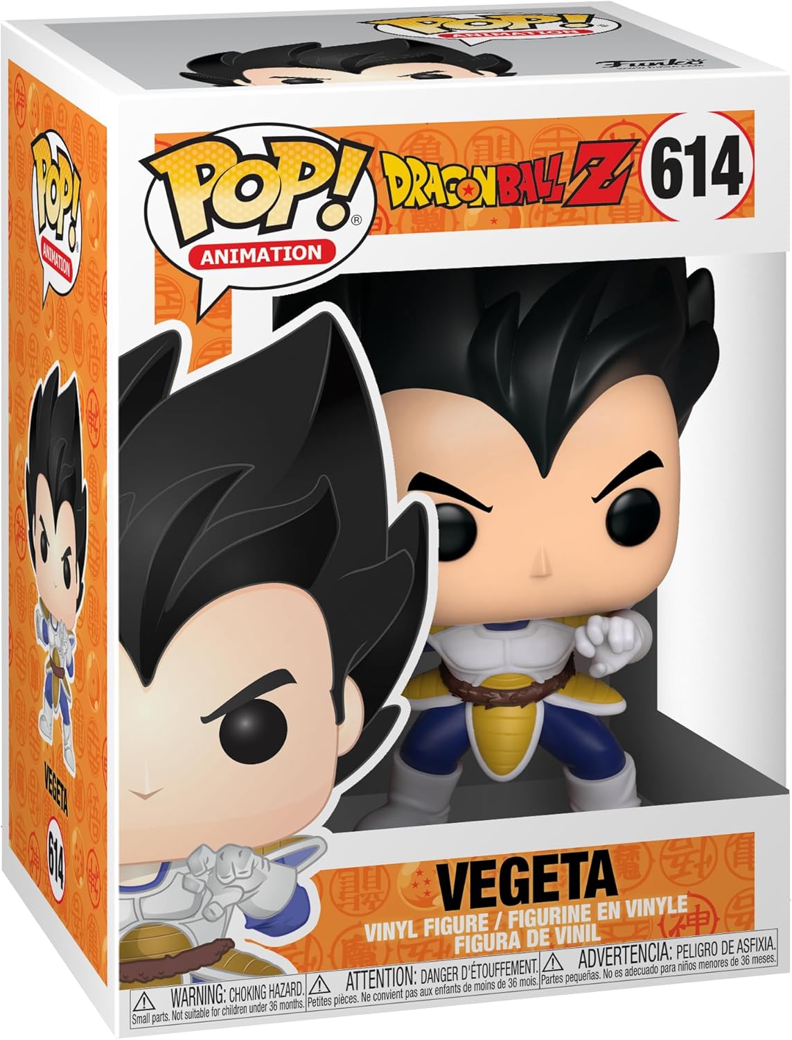 vegeta funko pop in dragon ball box 