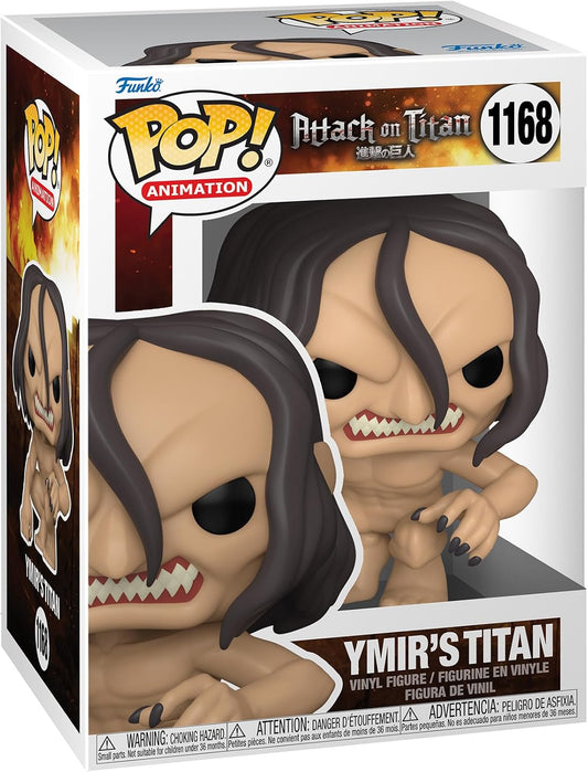 Funko Pop! vinyl figure packaging for Ymir's Titan from Attack on Titan
