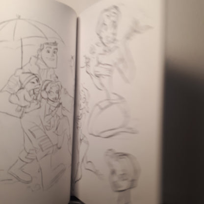 Ben Caldwell Dare Detectives 9 SIGNED Sketchbooks Animation Art Book