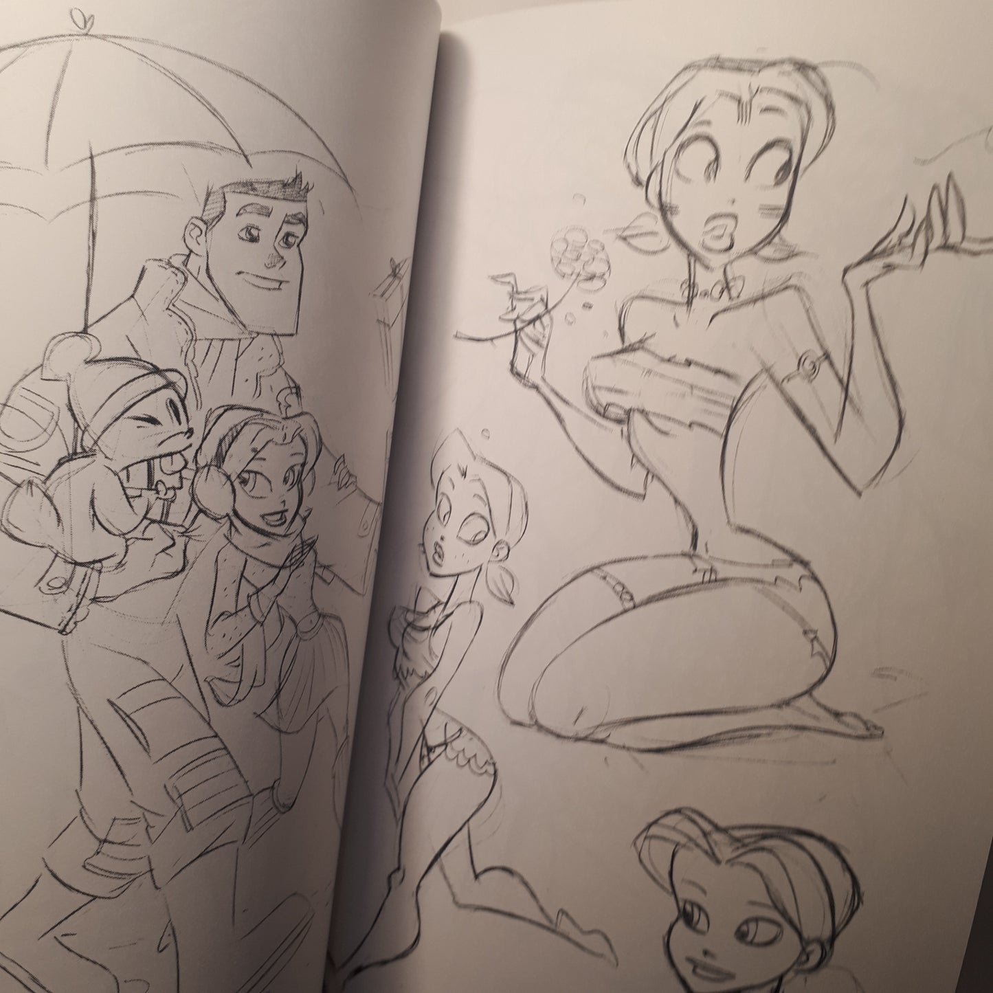 Ben Caldwell Dare Detectives 9 SIGNED Sketchbooks Animation Art Book