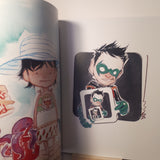 Dustin Nguyen DC artist Signed 2014 Bats (Batman) Sketchbook Art Book