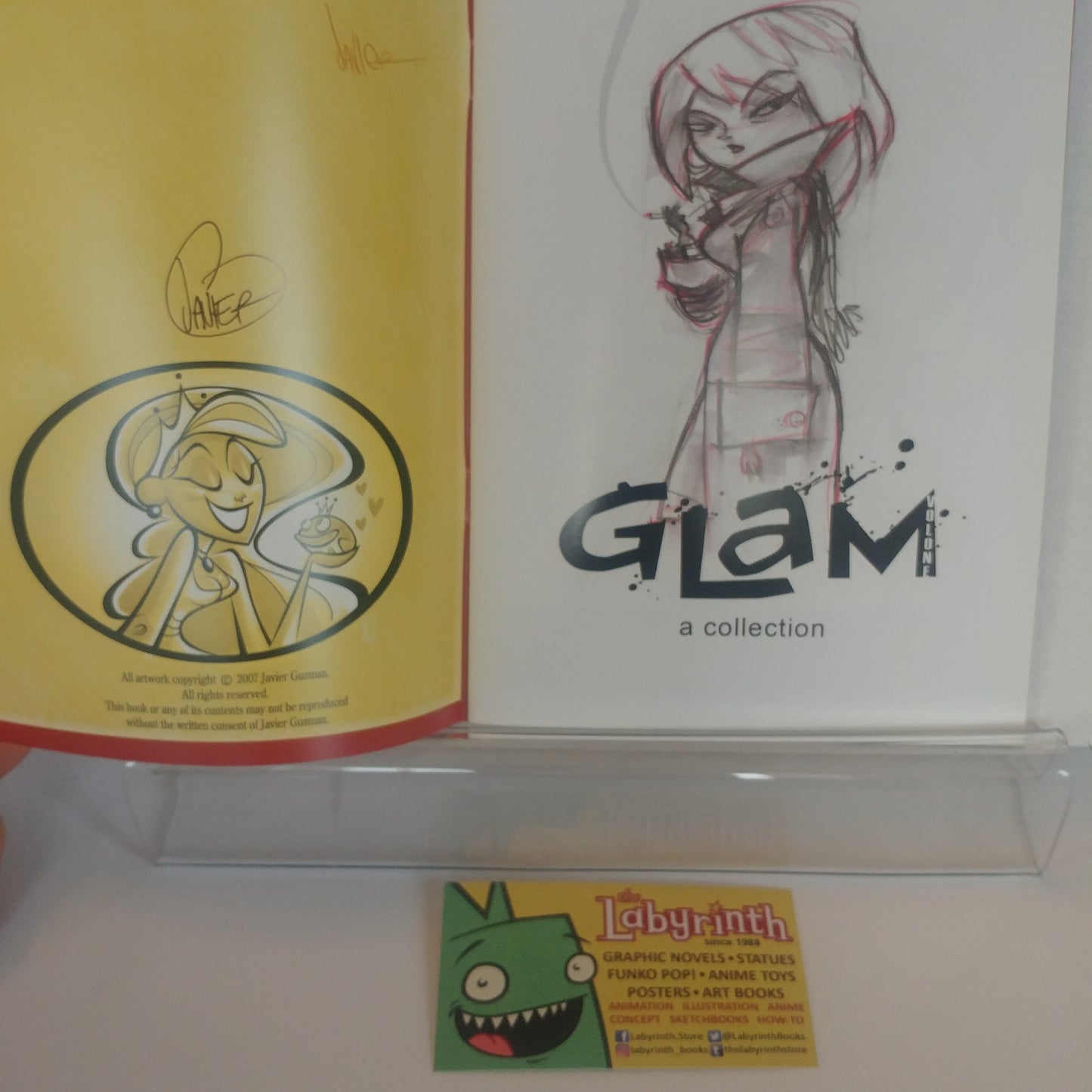 Glam Vol 1 Javier Guzman Girls Sketches Sketchbook SIGNED.