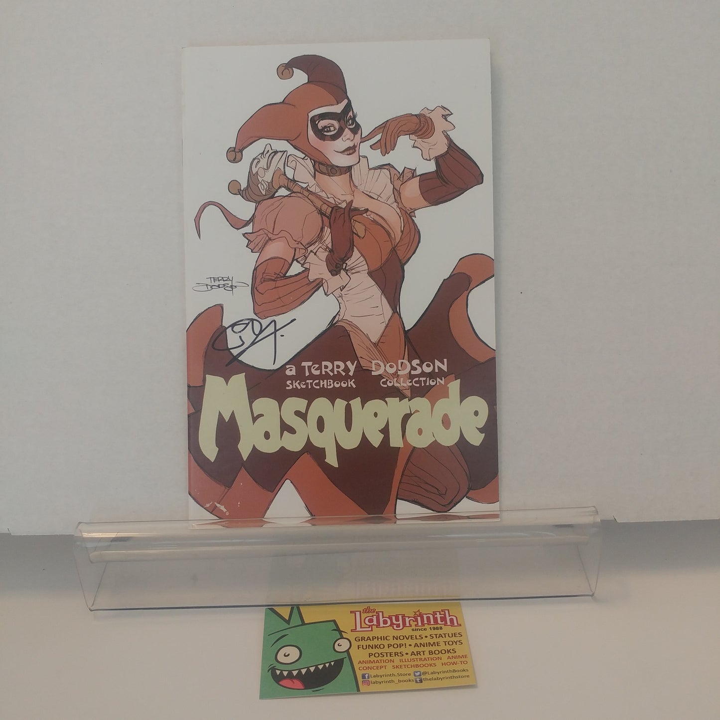 Terry Dodson SIGNED Masquerade Sketch Art Book Sketchbook Girl Sketches