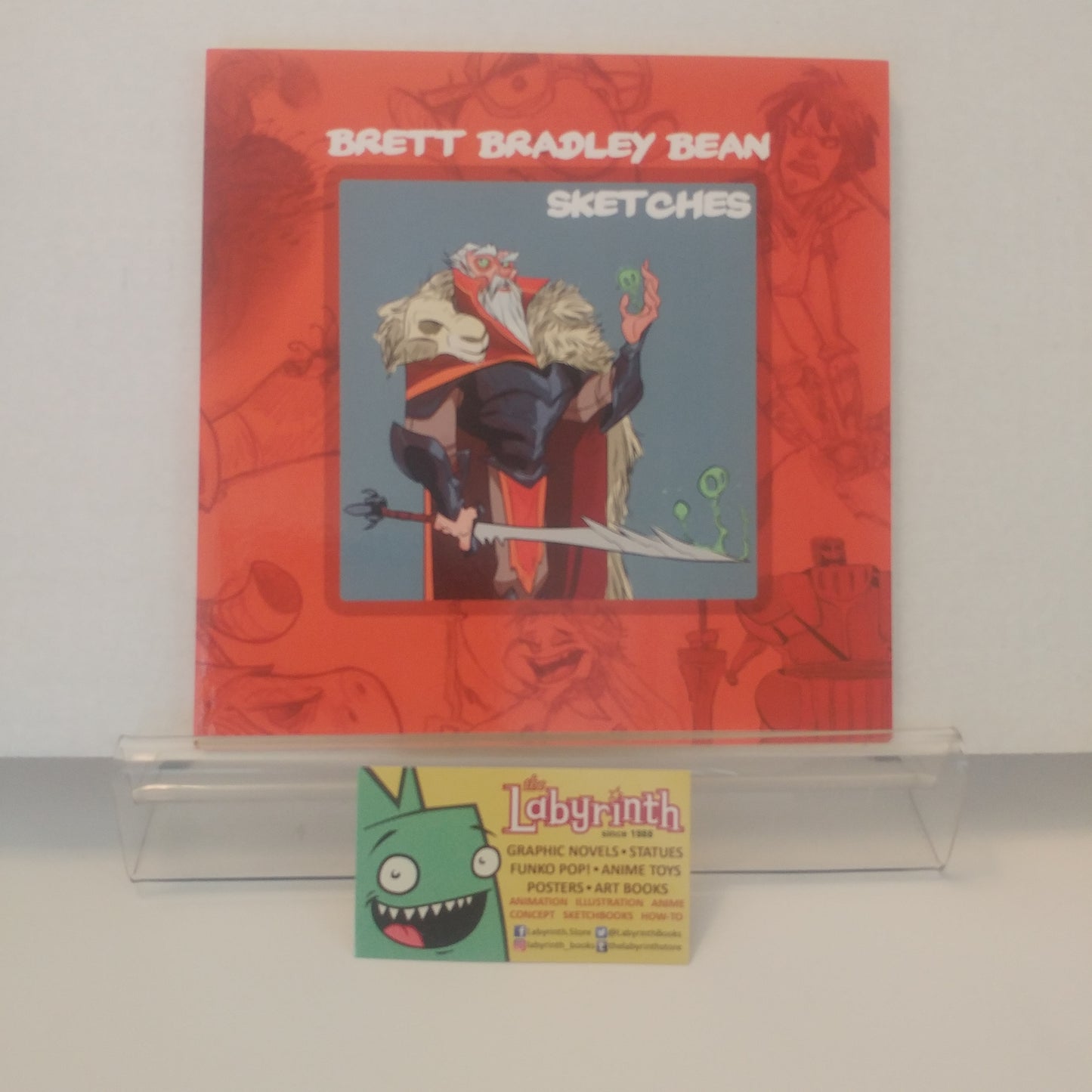 Brett Bradley Bean Sketches SIGNED Sketch Art Book Sketchbook Character Design