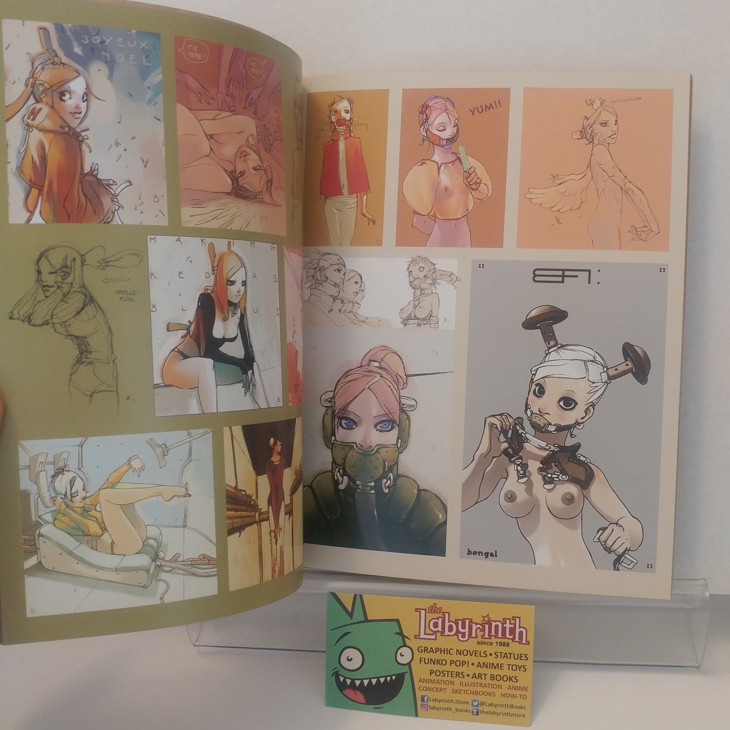 Comix Buro Bengal Sketch Art Book SIGNED Sketchbook