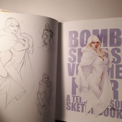 Terry Dodson Bombshells 2 Sketch Book. SIGNED Hardcover