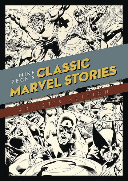 Cover of 'Mike Zeck Classic Marvel Stories Artist Ed HC' featuring a collage of various classic superhero characters.