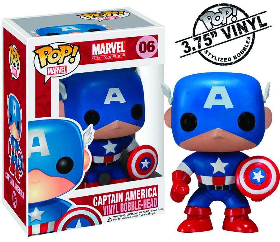 POP MARVEL CAPTAIN AMERICA VINYL FIGURE