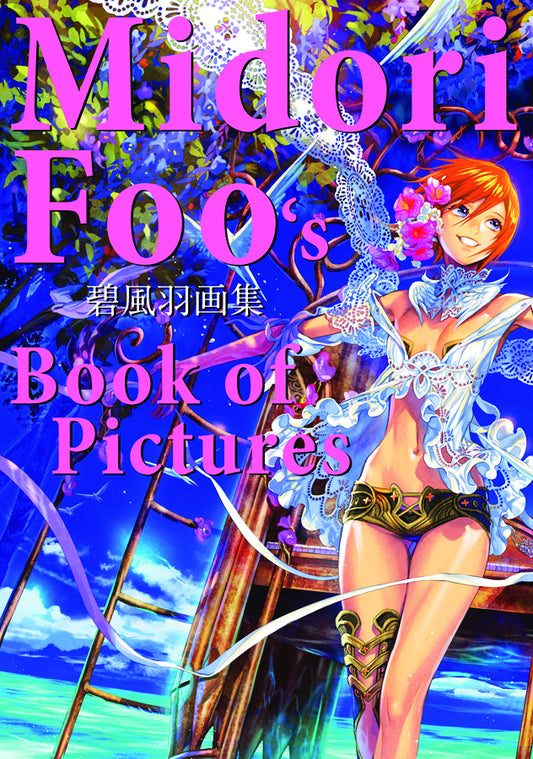 Cover of 'Midori Foo's Book of Pictures' featuring an illustrated character in a fantastical setting.