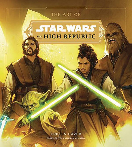 Cover of 'The Art of Star Wars: The High Republic' book featuring illustrations of characters from the Star Wars franchise.