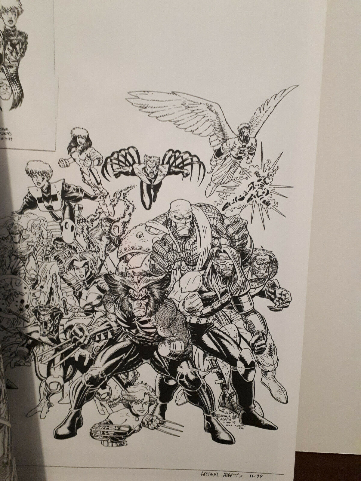 Arthur Adams XIV Sketch Art Book Signed