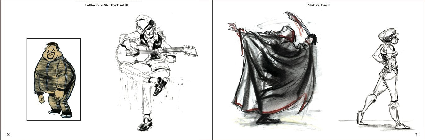 MARK MCDONNELLS CRE8TIVEMARKS SKETCHBOOK VOLUME 1 HC