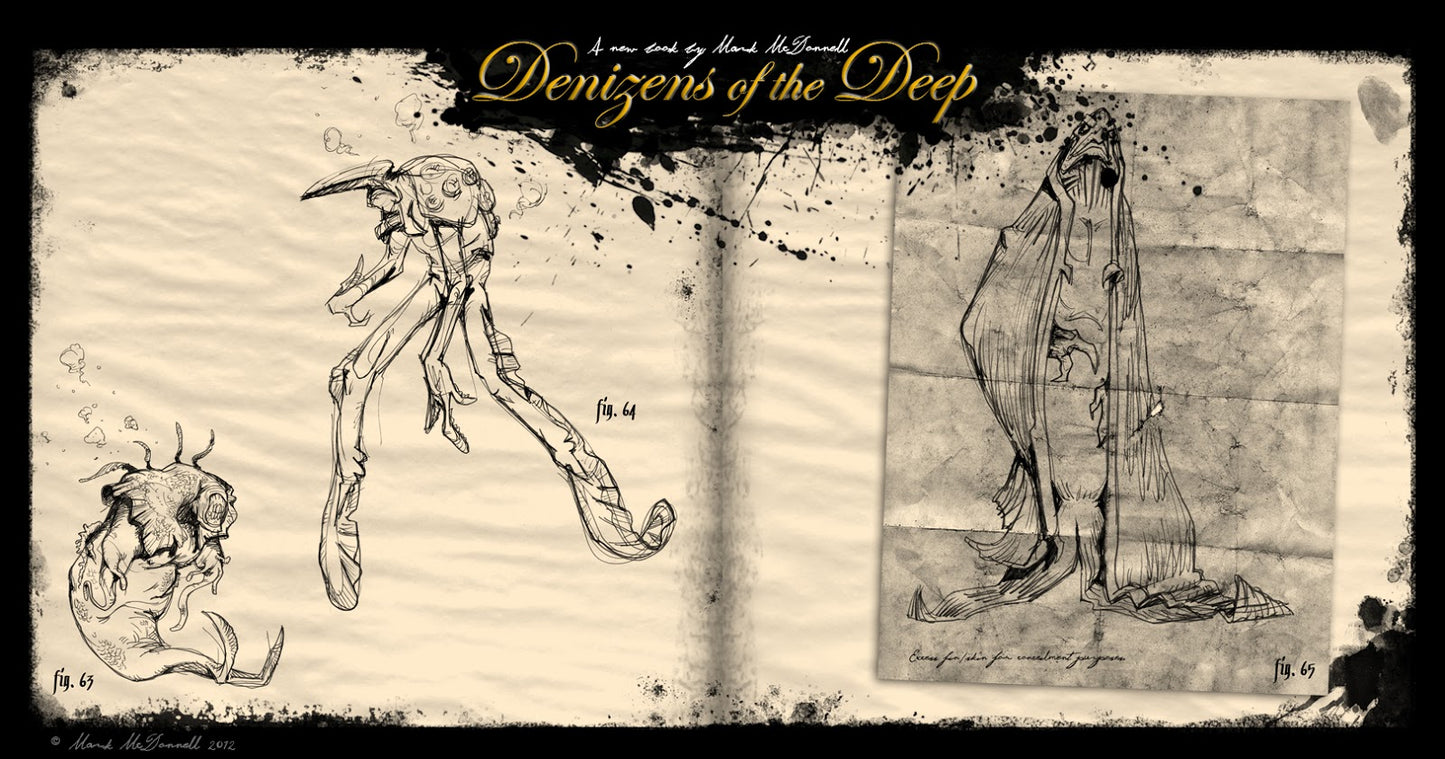 DENIZENS OF THE DEEP SKETCHES BY MARK MCDONNELL HC