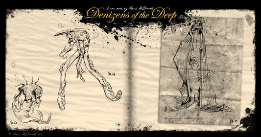 DENIZENS OF THE DEEP SKETCHES BY MARK MCDONNELL HC