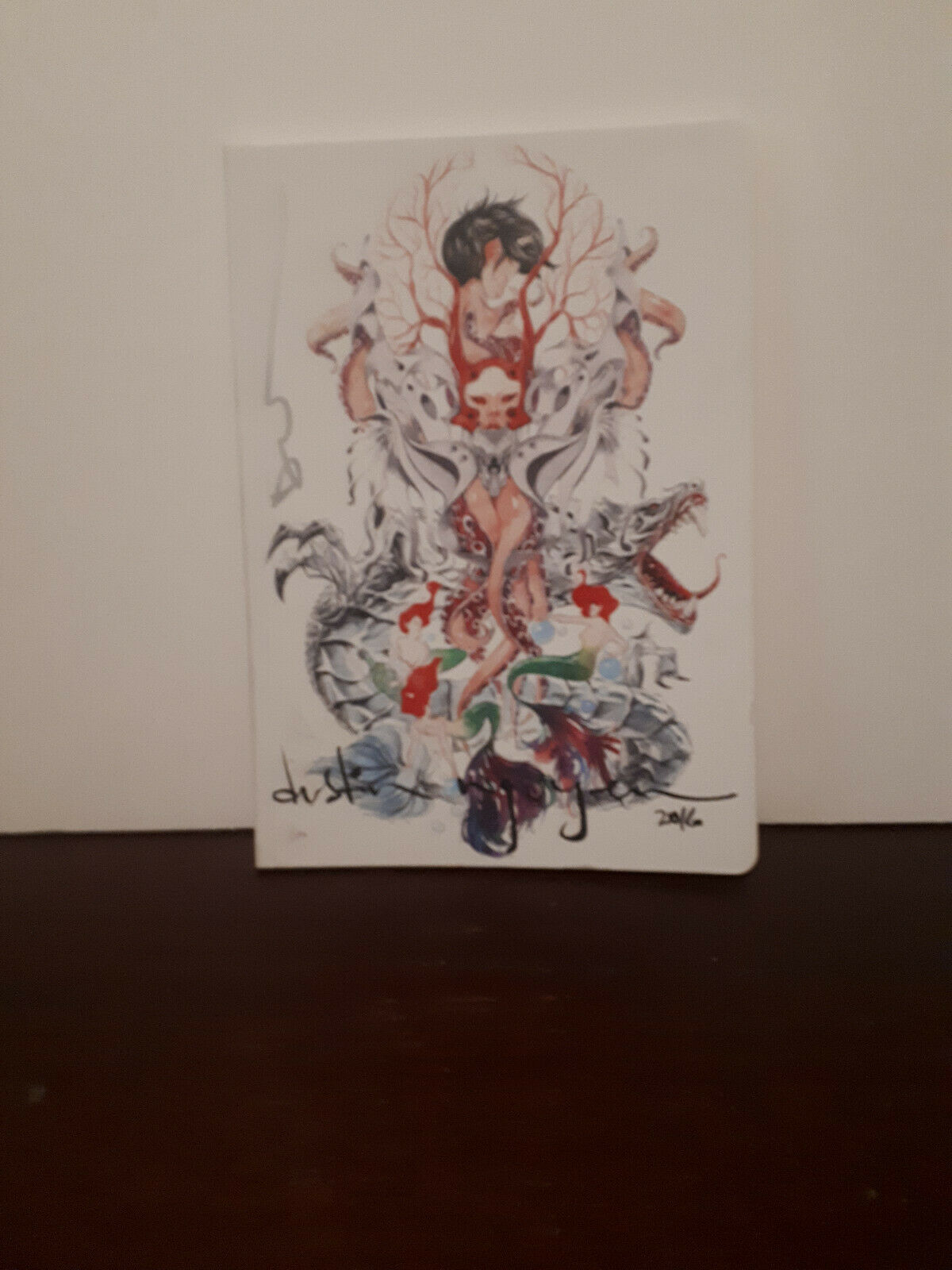 Dustin Nguyen 2016 Sketchbook Signed