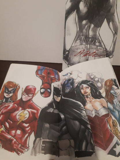 Humberto Ramos Essentials Signed Sketch Art Books  (Set of 2)