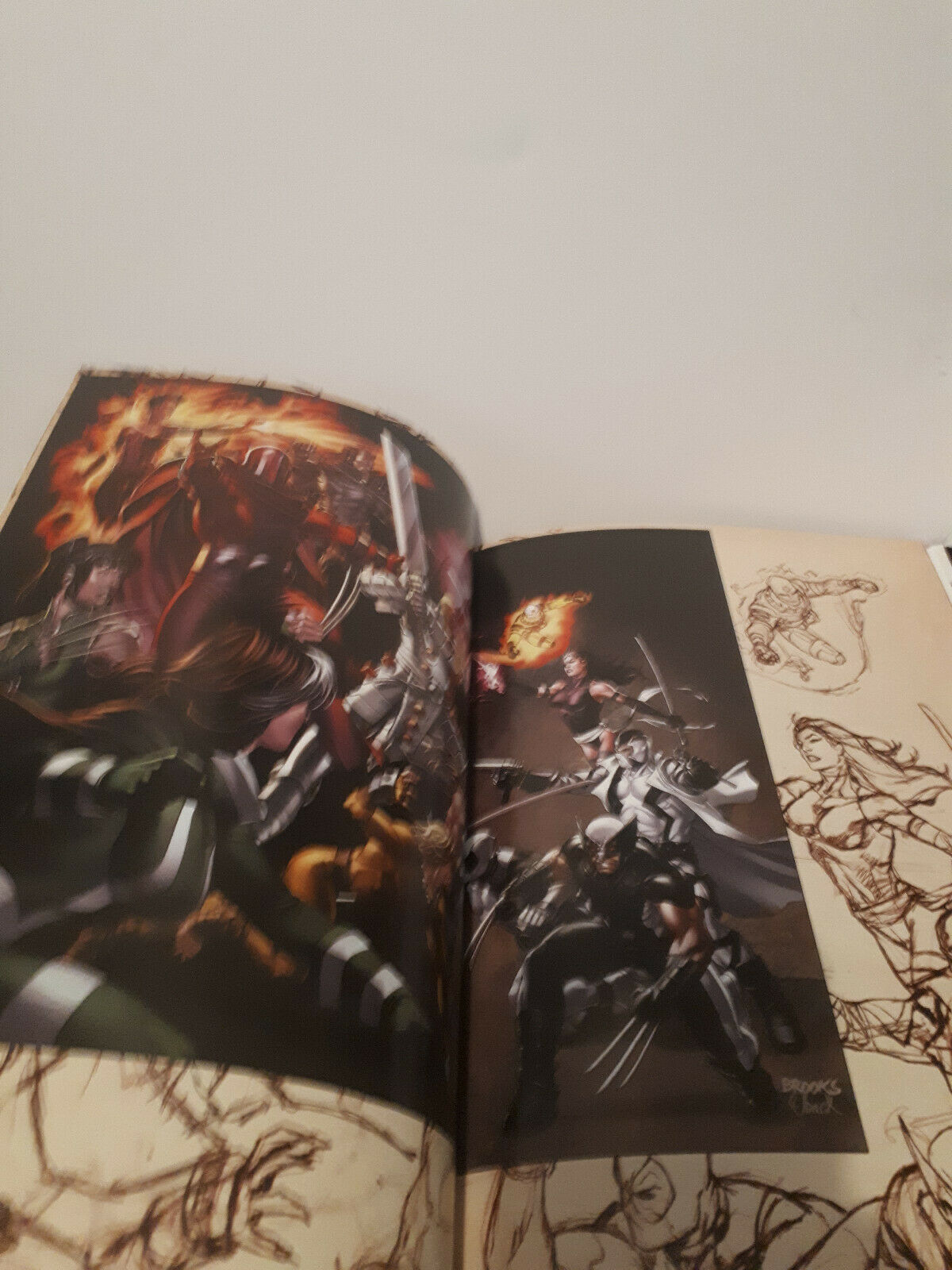 Groundworks Marvel Art of Mark Brooks Sketch Art Book