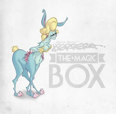 Cover of 'The Magic Box' book featuring an illustrated character resembling a goat with a girl's head, titled 'MAGIC BOX FRANCISCO HERRERA HC'.