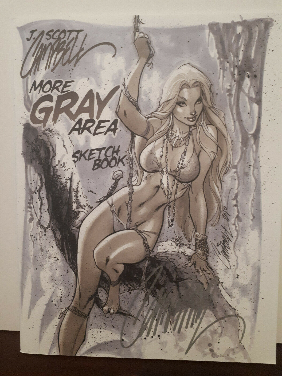 J Scott Campbell More Gray Area Signed Sketchbook Art Book