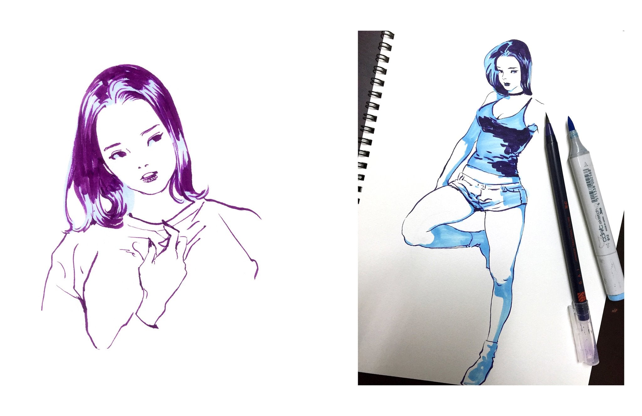Miss Jisu Drawing Book 1 | Hardcover Art Collection by Jisu Kim